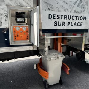 déchiquetage sur place.